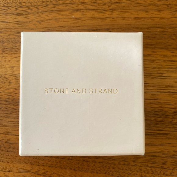 Stone and Strand small hollow hoops 14k yellow - Picture 3 of 3